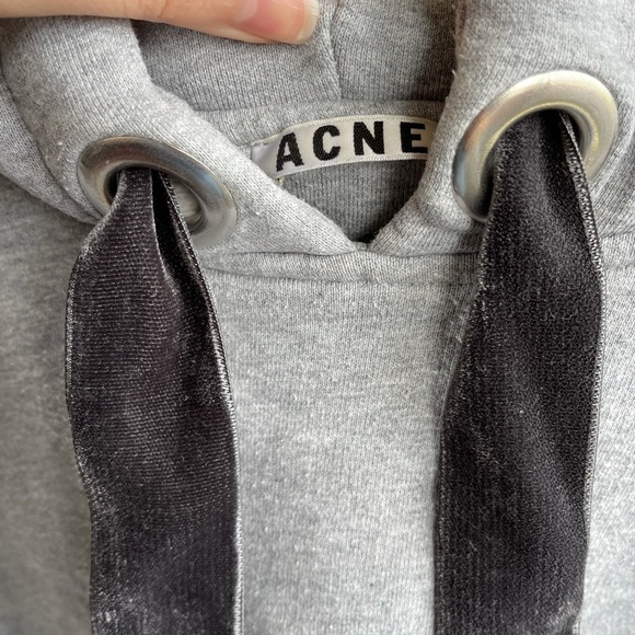 ACNE Studios Bit Double grey oversized hoodie - Picture 2 of 6